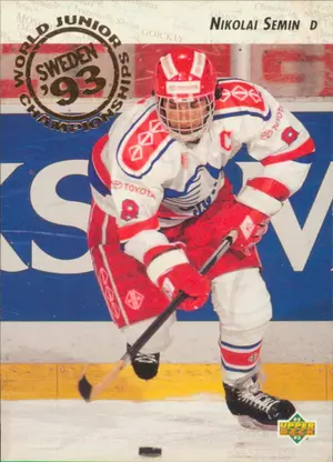1992-93 UPPER DECK - NIKOLAI SEMIN #610 WORLD JUNIOR CHAMPIONSHIPS RC