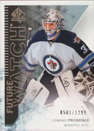 2013-14 SP AUTHENTIC - EDWARD PASQUALE #201 FUTURE WATCH 501/1299