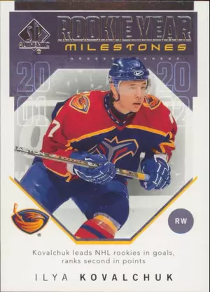 2018-19 SP AUTHENTIC - ILYA KOVALCHUK #RYM-IK ROOKIE YEAR MILESTONES