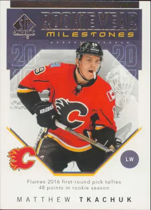 2018-19 SP AUTHENTIC - MATTHEW TKACHUK #RYM-MT ROOKIE YEAR MILESTONES