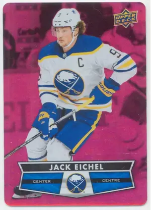 2021-22 TIM HORTONS - JACK EICHEL #DC-19 RED DIE CUT