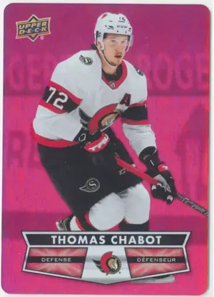 2021-22 TIM HORTONS - THOMAS CHABOT #DC-47 RED DIE CUT