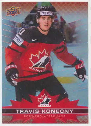 2021-22 TIM HORTONS TEAM CANADA - TRAVIS KONECNY #54