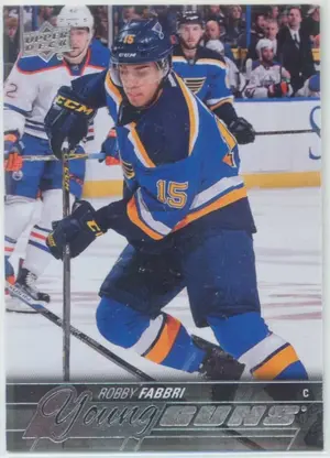 2015-16 UPPER DECK - ROBBY FABBRI #229 YOUNG GUNS