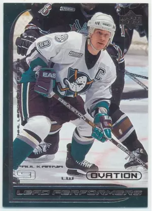 1999-00 OVATION - PAUL KARIYA #LP3 LEAD PERFORMERS