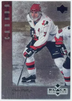 1996-97 BLACK DIAMOND - CHRIS PHILLIPS #57 RC