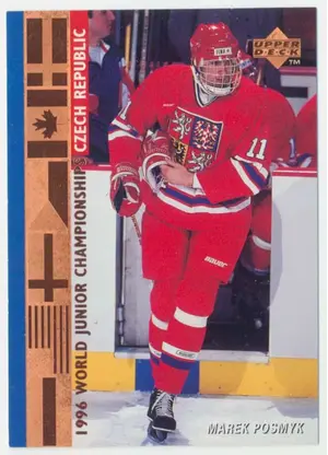 1995-96 UPPER DECK - MAREK POSMYK #542 WORLD JUNIOR CHAMPIONSHIPS RC
