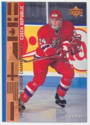1995-96 UPPER DECK - ALES PISA #545 WORLD JUNIOR CHAMPIONSHIPS RC