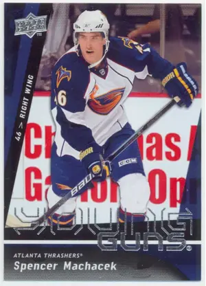 2009-10 UPPER DECK - SPENCER MACHACEK #219 YOUNG GUNS