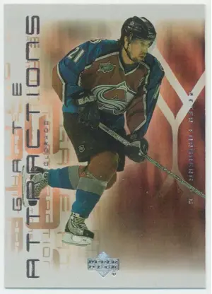 2001-02 UPPER DECK - PETER FORSBERG #GA9 GATE ATTRACTIONS