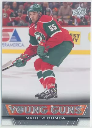 2013-14 UPPER DECK - MATHEW DUMBA #231 YOUNG GUNS
