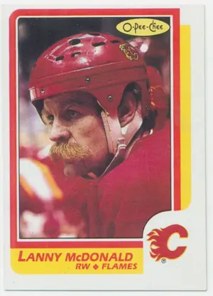 1986-87 O-PEE-CHEE - LANNY McDONALD #8