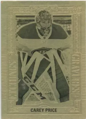 2018-19 TIM HORTONS - CAREY PRICE #GE-7 GOLD ETCHINGS
