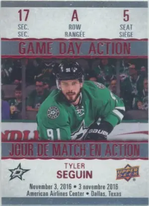 2017-18 TIM HORTONS - TYLER SEGUIN #GDA-5 GAME DAY ACTION