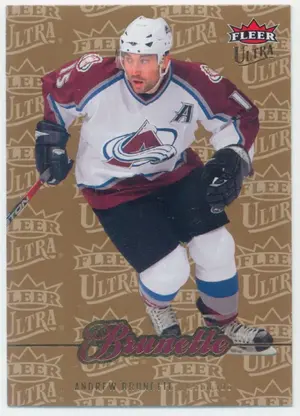 2007-08 FLEER ULTRA - ANDREW BRUNETTE #150 GOLD MEDALLION