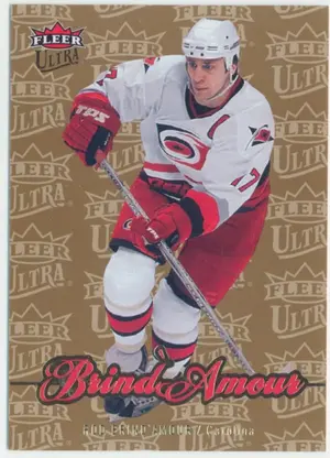2007-08 FLEER ULTRA - ROD BRIND'AMOUR #166 GOLD MEDALLION