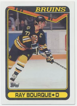 1990-91 TOPPS - RAY BOURQUE #43