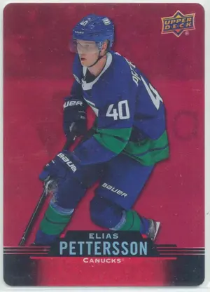 2020-21 TIM HORTONS - ELIAS PETTERSSON #DC-21 RED DIE CUTS