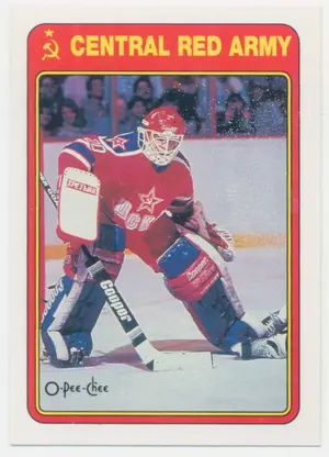 1990-91 O-PEE-CHEE - MAXIM MIKHAILOVSKY #9R CENTRAL RED ARMY