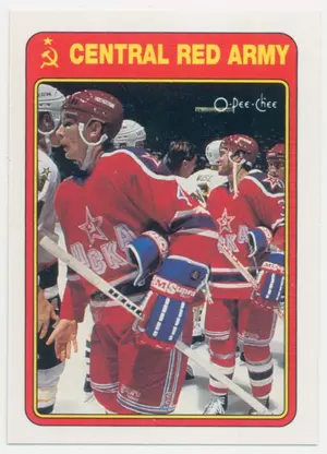 1990-91 O-PEE-CHEE - SUPER SERIES #11R CENTRAL RED ARMY