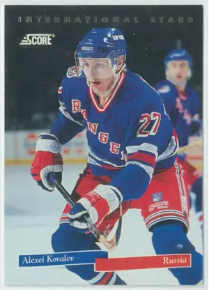 1993-94 SCORE (CDN) - ALEXEI KOVALEV #19 INTERNATIONAL STARS