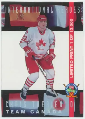 1994 CLASSIC PRO PROSPECTS - CHRIS THERIEN #LP19 INTERNATIONAL HEROES /12000