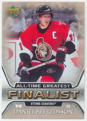 2005-06 UPPER DECK - DANIEL ALFREDSSON #41 ALL-TIME GREATEST FINALIST