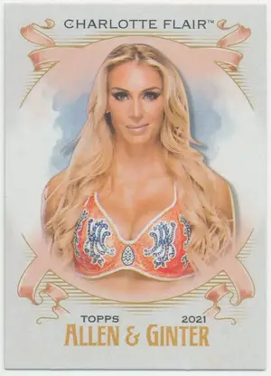 2021 Topps Heritage WWE - Charlotte Flair #AG-7 Allen & Ginter