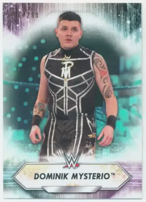 2021 Topps WWE - Dominik Mysterio #147 Aqua Parallel 201/299