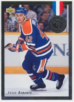 1992-93 UPPER DECK - JOSEF BERANEK #E11 EURO STARS