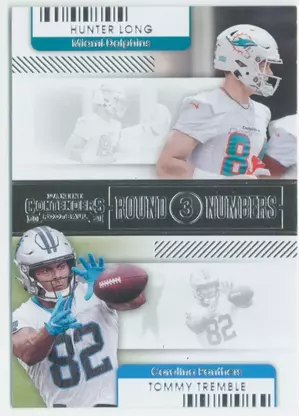 2021 Contenders Football - Tommy Tremble/Hunter Long #RN-HLO Round Numbers