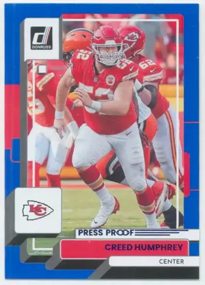 2022 Donruss - Creed Humphrey #274 Press Proof Blue Parallel