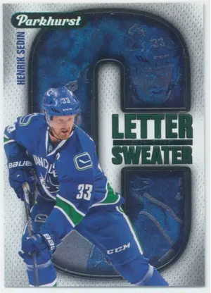 2016-17 PARKHURST - HENRIK SEDIN #LS5 LETTER ON THE SWEATER