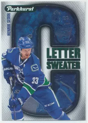 2016-17 PARKHURST - HENRIK SEDIN #LS5 LETTER ON THE SWEATER