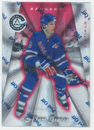 1997-98 TOTALLY CERTIFIED - ADAM GRAVES #96 PLATINUM RED 3048/6199