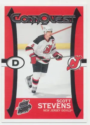 2003-04 PACIFIC QUEST FOR THE CUP - SCOTT STEVENS #5 CONNQUEST