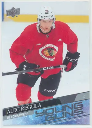 2020-21 UPPER DECK - ALEC REGULA #478 YOUNG GUNS