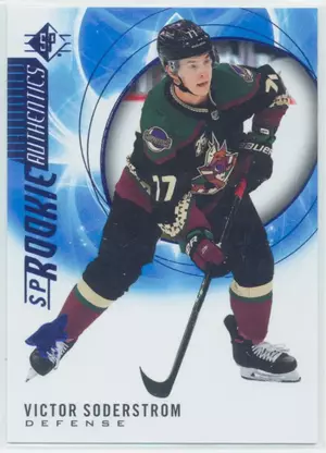 2020-21 SP - VICTOR SODERSTROM #109 ROOKIE AUTHENTICS BLUE PARALLEL