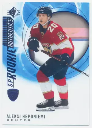 2020-21 SP - ALEKSI HEPONIEMI #121 ROOKIE AUTHENTICS BLUE PARALLEL