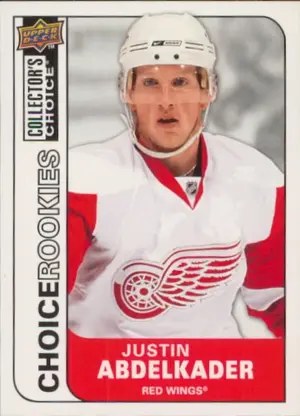 2008-09 COLLECTOR'S CHOICE - JUSTIN ABDELKADER #201 ROOKIE