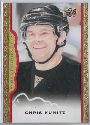 2014-15 Masterpieces Framed Red Cloth #83 Chris Kunitz (015/100) *