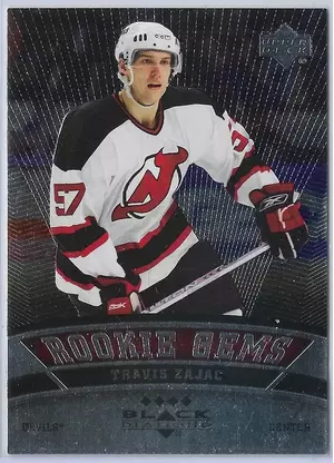 2006-07 Black Diamond (Rookie Gems Quad Diamond) #201 Travis Zajac RC