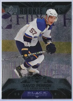 2007-08 Black Diamond (Rookie Gems Triple Diamond) #163 David Perron RC