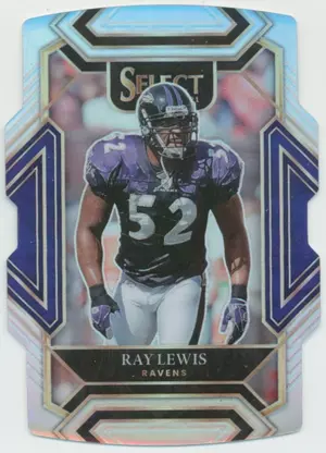 2021 Panini Select - Ray Lewis #239 Silver Prism Die-Cut