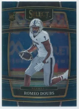 2022 Panini Select Draft Picks - Romeo Doubs #16 Concourse Blue Parallel