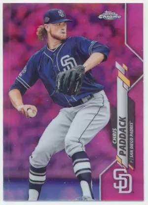 2020 Topps Chrome - Chris Paddack #39 Pink Refractor Parallel