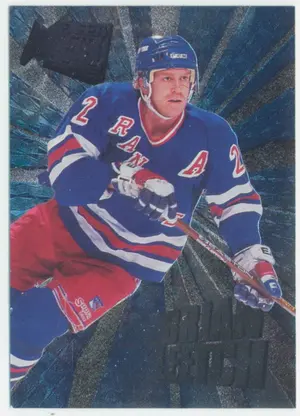 1995-96 FLEER METAL - BRIAN LEETCH #8 HEAVY METAL