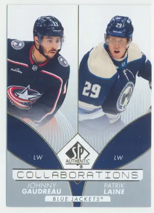 2022-23 SP AUTHENTIC - JOHNNY GAUDREAU/PATRIK LAINE #C-13 COLLABORATIONS