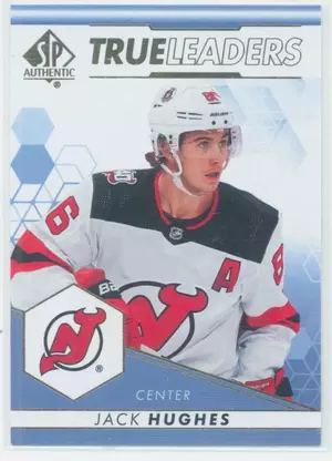 2022-23 SP AUTHENTIC - JACK HUGHES #TL-19 TRUE LEADERS BLUE