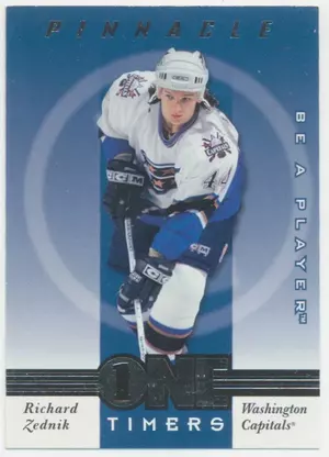 1997-98 PINNACLE BE A PLAYER - RICHARD ZEDNIK #17 ONE TIMERS